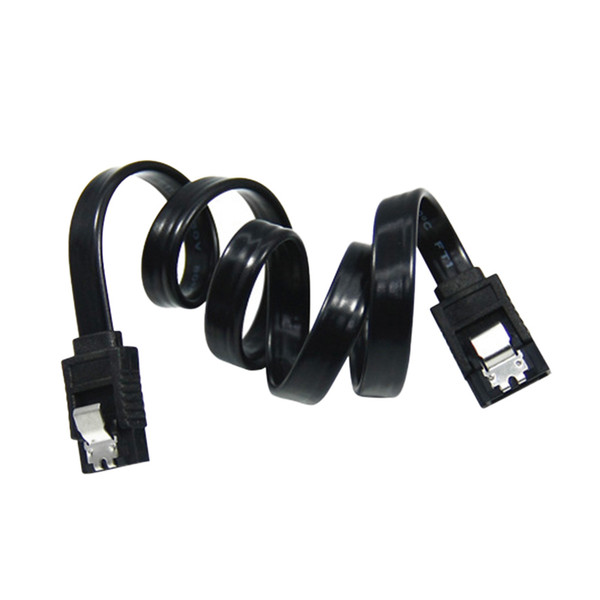 45cm Serial SATA 3 RAID Data HDD Hard Drive Disk Signal Cables Black Straight High Speed SATA Data Cable 1PC