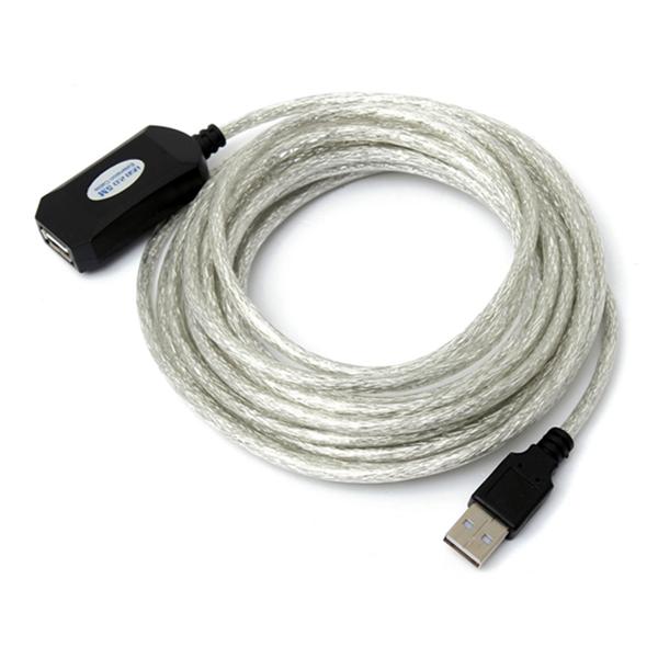 USB Active Amplification Repeater Extension Cable For Computer Plug Extender Lead Line Cord 5M