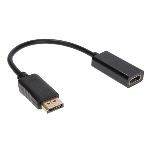 Displayport Male to HDMI Female 1080P FHD Video Converter Adapter Cable DP to HDMI Adaptor Cable Cord Wire for Computer Monitor