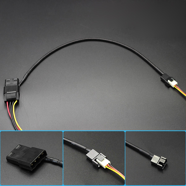 1PCS 12V 3Pin PWM Power supply Extension Cable Male to Female Port PC Chassis Cooling 22AWG Computer case Fan switch wiring