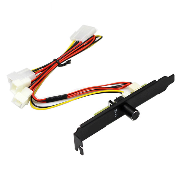 100 PCS PC 3 Channel 3-Pin 3pin PCI Cooling Fan Speed Controller Support Turn OFF fan