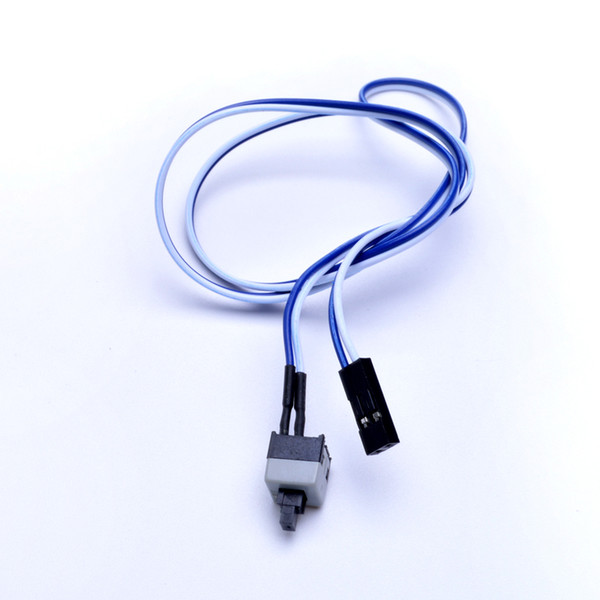 1 pcs/lot Computer Host Switch Line Restarting Power Line AXT Computer Chassis Power Switch Line Power Cable 50cm