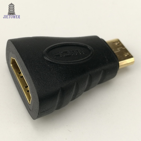 300pcs/lot HDMI female to Mini HDMI male Transfer Head For cinema, projector, game, set-top box, notebook, mobile phone