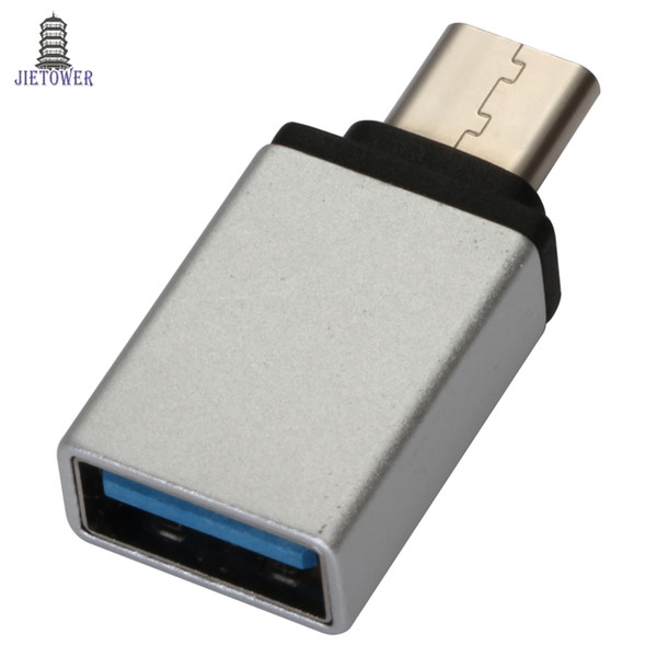 500pcs/lot Type-c adapter OTG to USB Android Huawei Glory Millet Sanle Star Meizu Mobile Phone U-disk Converter Tpye-C adapter