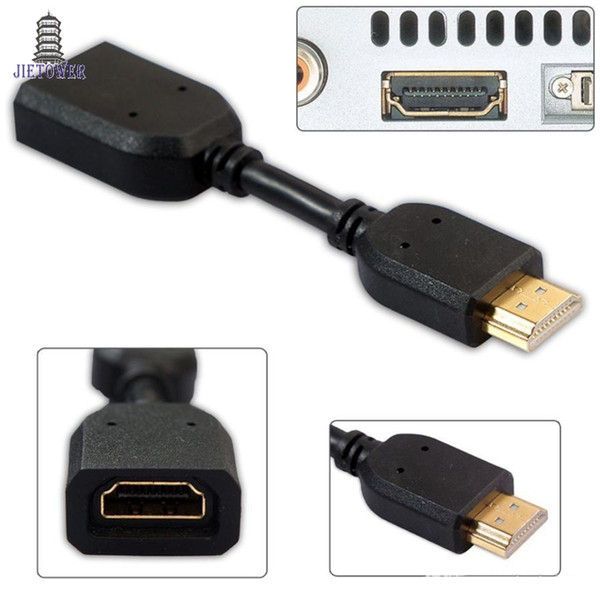 500pcs/lot HDMI Cable Male to Female HD 3D Video Line For Computer-to-TV Projector Display Data Cable