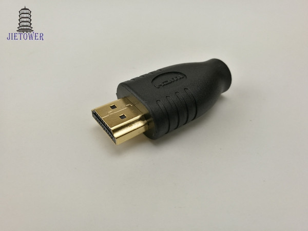 Universal Standard HDMI Male Type A to Micro HDMI Type D Female Socket Adapter Converter Travel Power Charger Black