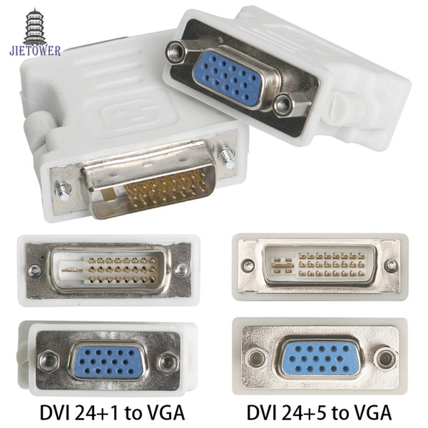 DVI24+5 to VGA adapter dual monitor connector VGA to DVI Converter Adapter adaptor connector