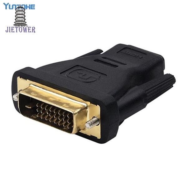 DVI Male to HDMI Female adapter Gold-Plated NEW M-F Converter For HDTV LCD New Arrival