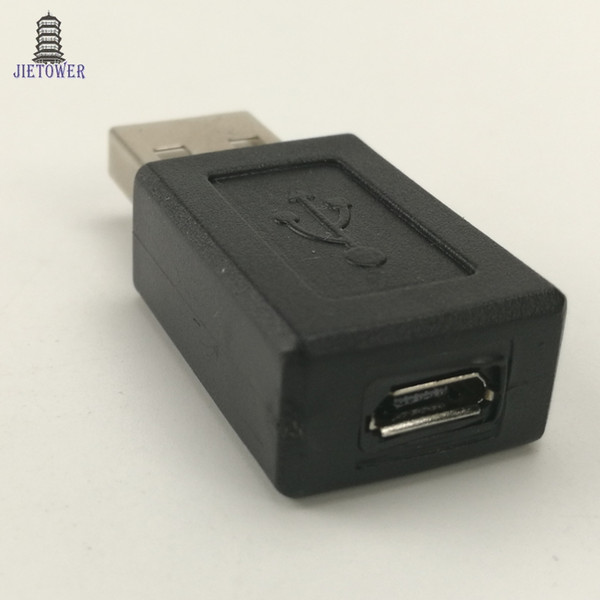 100pcs/lot High Speed USB 2.0 Male to Micro USB Female Converter Adapter Connector Male to Female Classic Simple Design In stock!