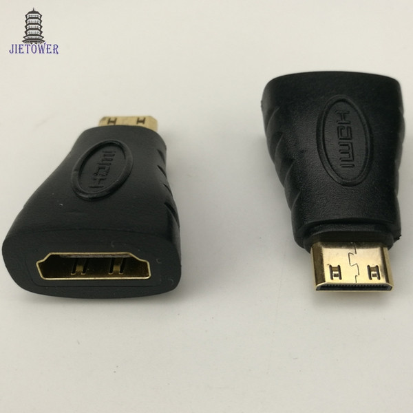 500pcs/lot HDMI female to Mini HDMI male Transfer Head For cinema, projector, game, set-top box, notebook, mobile phone