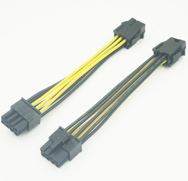 High quality PCI-E 6 pin to 8 pin 18AWG Power Adapter Cable,100pcs/lot