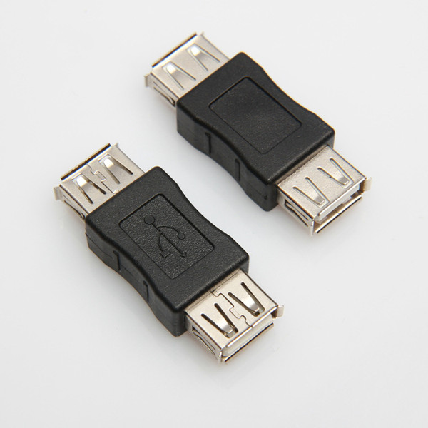 200pcs/lot usb2.0 female to usb 2.0 female converter adapter