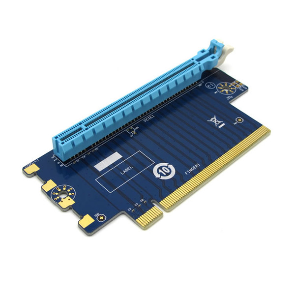 30pcs/lot 90 Degree PCI-E Express 16X Adapter Riser Card For 1U Computer Server Chassis increased 6CM