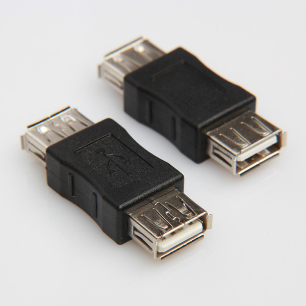 50pcs/lot free shipping usb2.0 female to usb 2.0 female converter adapter