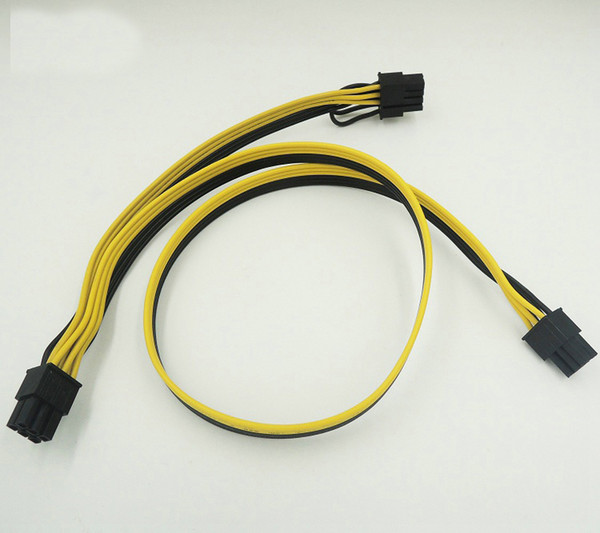 5pcs/lot PCI-E 6pin male to PCI-E 8(2+6)pin+PCI-E 6pin splitter 18AWG extention power cable for server power