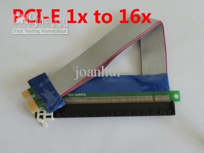 Free Shipping PCI Express PCI-e 1X TO 16X Riser Card Extender Cable