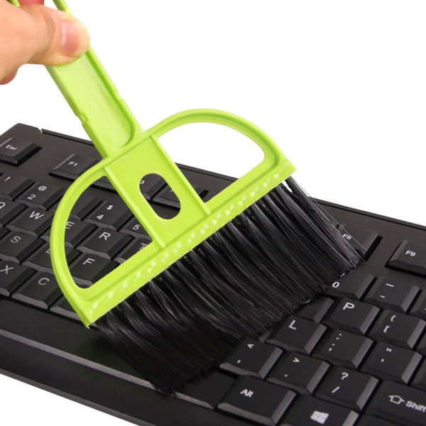 3 Colors Mini Keyboard Fashion Computers Networking Desktop Plastic Keyboard Cleaning Brush Cleaners Dustpan Small Broom 2835