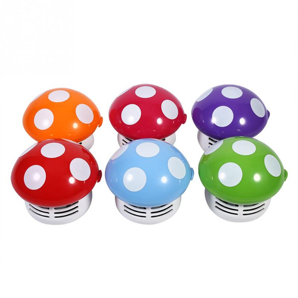 Hot sale Cute Mini Mushroom Shape Desktop Keyboard Corner Dust Vacuum Cleaner Sweeper free shipping