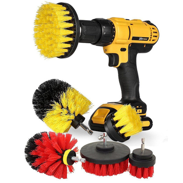 3 pcs Power Scrubber Brush Set for Bathroom | Drill Scrubber Brush for Cleaning Cordless Drill Attachment Kit Power Computer cleaning brush