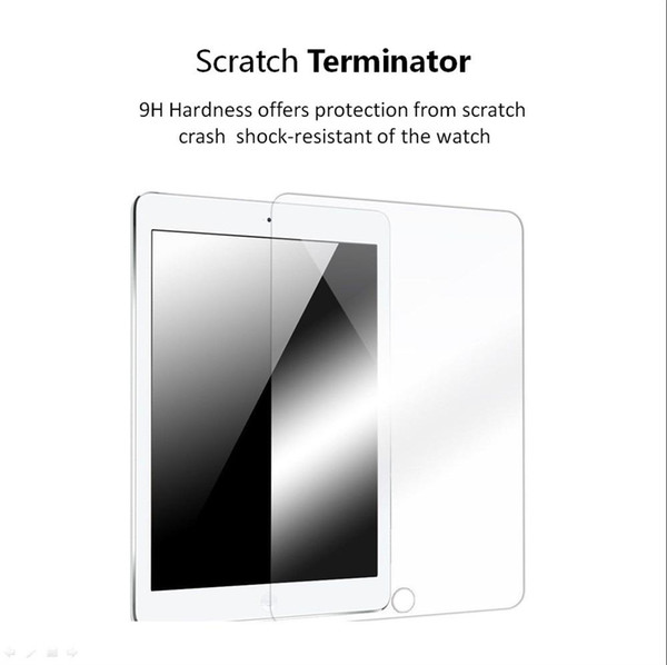 for iPad 9.7inch Ultra HD Clear Tempered Glass Screen Protector Guard scratch proof Screen Protectors A30