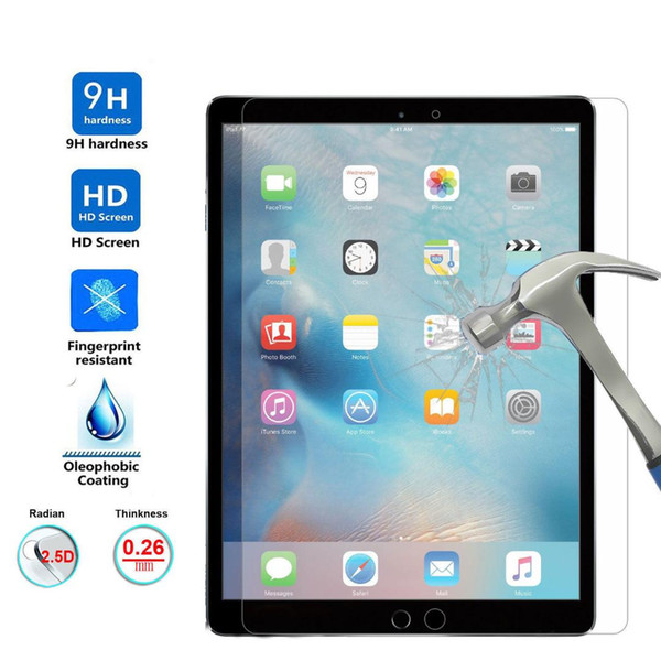 Tempered Glass for New iPad 9.7 2017 2018 A1822 A1893 A1954 Screen Protector for iPad Air 1 2 Tempered glass pro 10.5