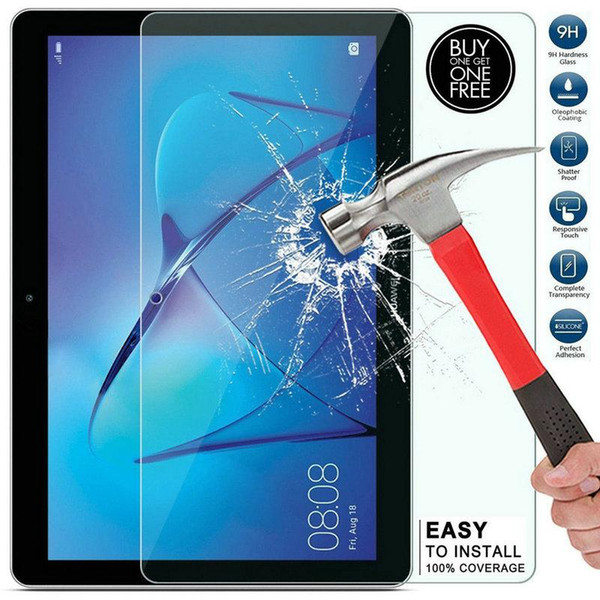 100pcs/lot For Huawei MediaPad T3 10 / T3 9.6 Tablet Tempered Glass Screen Protector Anti-Scratch 9H 2.5D Clear Glass Film Guard