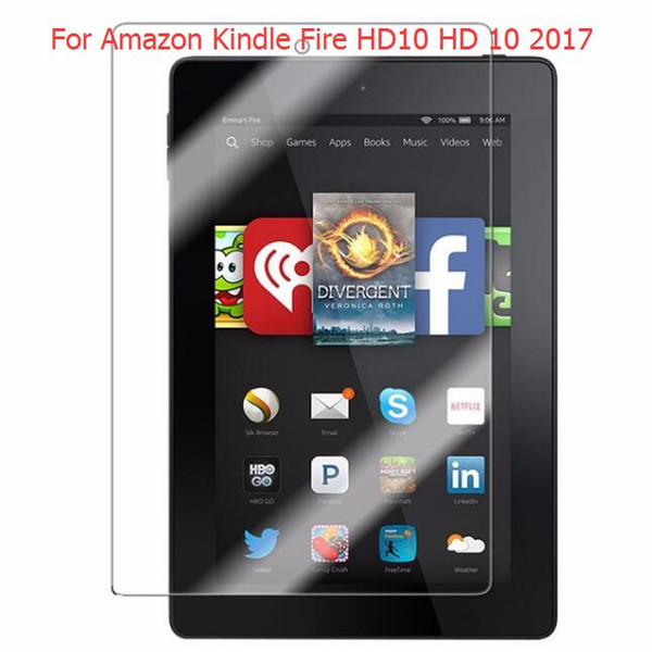 2017 Kindle HD10 case Tempered Glass Tempered Glass Screen Protector Film For Amazon Kindle Fire HD10 HD 10 2017 series + Pen