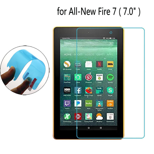 2PCS Clear Soft TPU Nano Explosion-proof Tablet Screen Protector Protective Film for Amazon Kindle all-new All New Fire 7 7.0