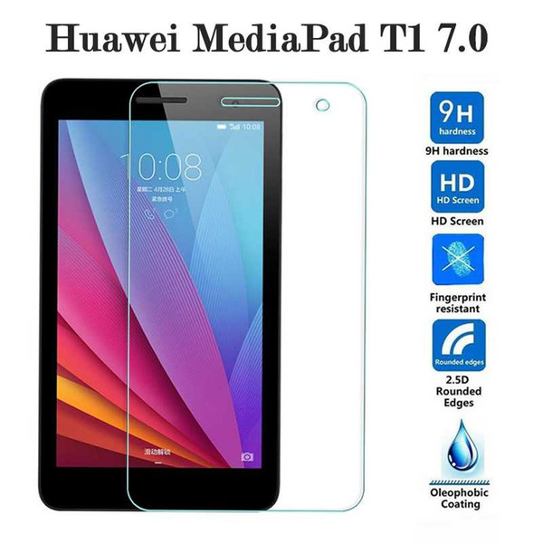 For Huawei MediaPad T1 7.0 Tempered Glass T1-701 701U Screen Protector Protection Glas 9H Tablet Original Protective Film 0.26mm