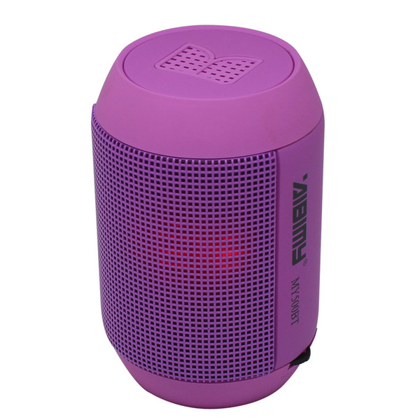 Free DHL COLOFUL Wireless Bluetooth Mini Speaker MY500BT subwoofer HIFI speaker with colorful LED light Support USB TF Card hadfree