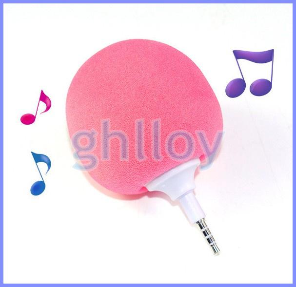 NEWEST Mini Music Sponge Ball Speaker Sponge+ABS Mini USB Travel Speaker for MP3 MP4 Cell Phone Notebook DHL Free Shipping 30PCS\LOT