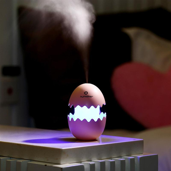 Egg Humidifier LED Table Lamp Mini USB Air Freshener Purifier Mist Maker For Home Sleep Master Children Decoration Nightlight