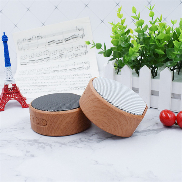 A60 Wooden Bluetooth Speaker Handsfree MP3 Super Mini Wireless Speaker Support SD Card AUX Subwoofer Radio For Smartphone Car Audio