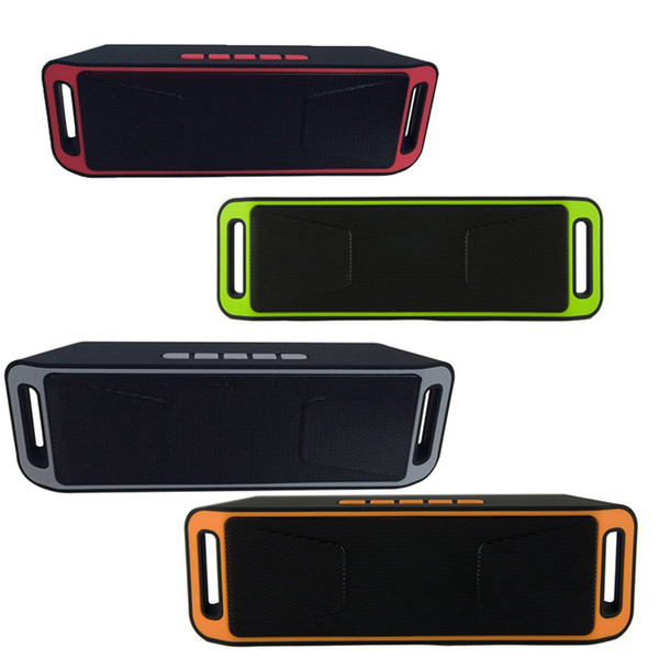 SC-208 Mini Portable Bluetooth Speakers Wireless Smart Hands-free Speaker Big Power Subwoofer Support TF and USB FM Radio