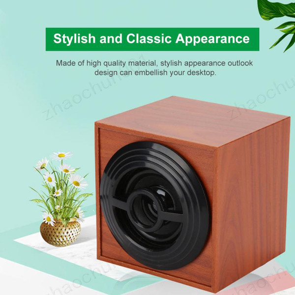 100 X M9 Wooden USB Mini Speaker Portable Wooden Desktop Computer Speaker PC Subwoofer 2019 New Arrival Free Drop Ship10