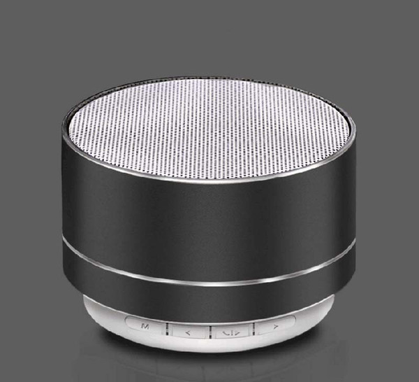 New A10 Bluetooth Speaker Aluminum Alloy Card Mini Speaker Wireless LED Light Bluetooth Speaker