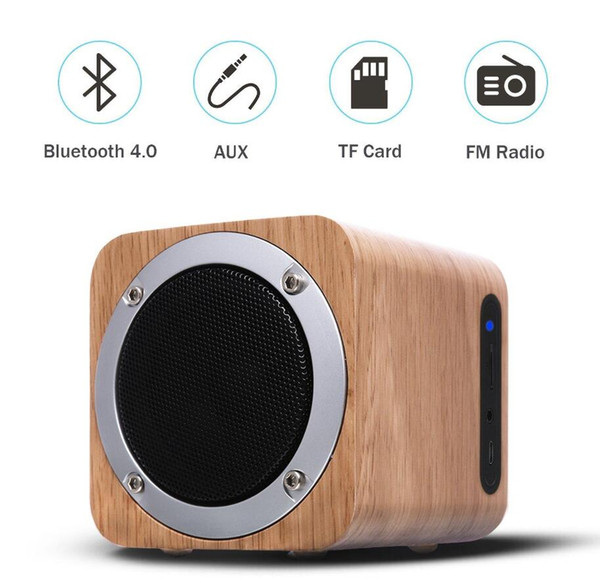 CM-B06 wireless Bluetooth Speakers Portable Wooden Mini Hands free Subwoofer Multifunction Boombox with FM Radio support TF U DISK for phon