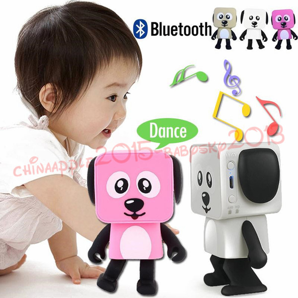 Dancing Dog Bluetooth Speakers Portable Mini Electronic Robot Stereo Speakers Electronic Walking Toys With Music Wireless Speaker Toy