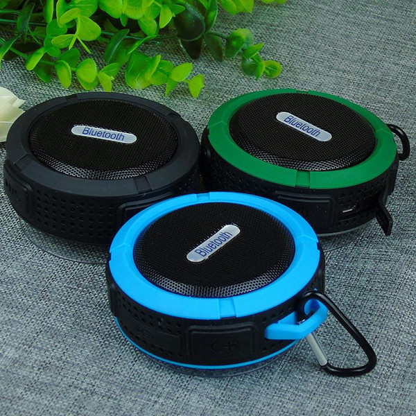 C6 Waterproof Wireless Bluetooth Speaker Shower Music Suction Speakers Bluetooth Mini Speaker subwoofer Handsfree Car Mic Support TF Card