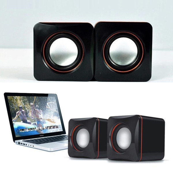 Computer Speaker 2.0 Multimedia Mini Speakers Dynamic Modern Sound System USB 3.5MM Audio Laptop Speaker With Retail Box