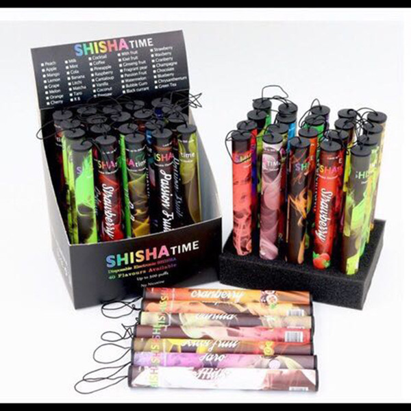 Hookah Pen Disposable Electronic Cigarette Pipe Pen Cigar Fruit Juice E Cig Stick Shisha Time 500 Puffs Colorful Good