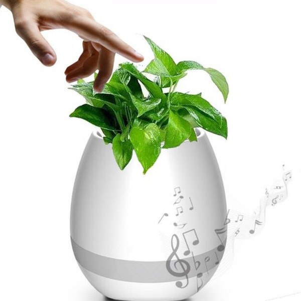 Free DHL Creative Music Vase Smart Music Flowerpot Wireless Bluetooth Speaker K3 Intelligent Plant Piano Music with Colorful LED Night Light