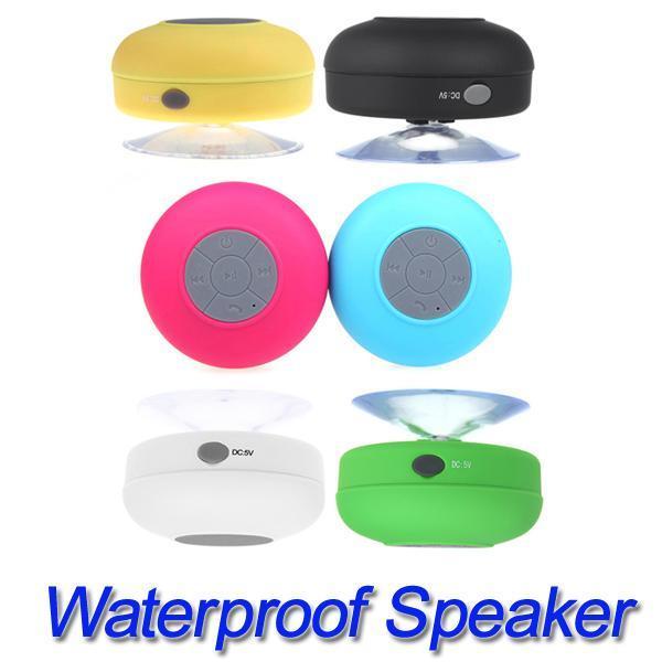 Bluetooth Waterproof Wireless Speaker Shower Car Handsfree Receive Call mini Suction Phone IPX4 Speakers Box Player 6 Colors