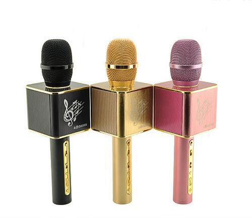 Wireless Bluetooth GOLDEN speaker Microphone For Cellphone Handsfree Call Sing