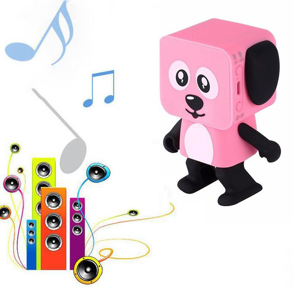 new Smart Dancing Dog Speakers Mini cartoon Bluetooth Dance Robot Dog Speaker Lovely for the Children Gift