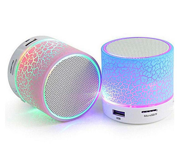 A10 Bluetooth Speaker Aluminum Alloy Card Mini Speaker Wireless LED Light Bluetooth Speaker