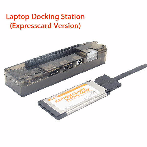 Expresscard PCI-E Version PCIe PCI-E V8.4D EXP GDC Laptop Docking Station / External Laptop Video Card Dock