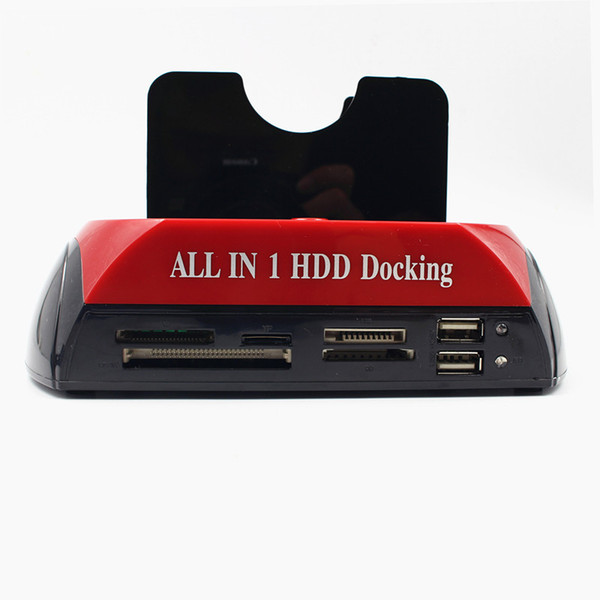 All in One HDD Docking Station with Multi Card Reader Slot for HDD Enclosure 2.5/3.5 inch SATA/IDE Hard Drive Docking Station