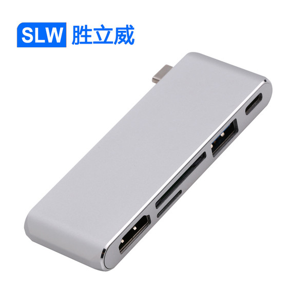 video adapter type-c to hdmi card reader hub charging multi-function expansion for Apple macbook