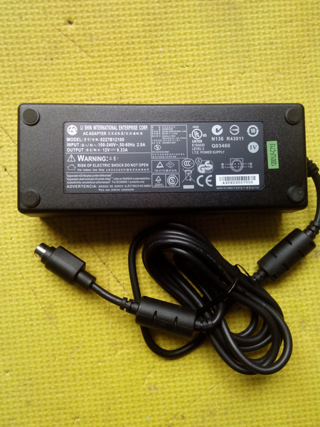 New LI SHIN 12V 8.33A 10mm/4-pin AC Power Adapter Charger for Synology DiskStation 0227B12100